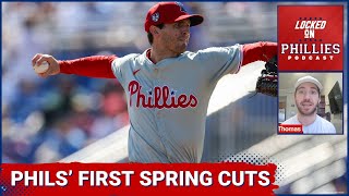 The Philadelphia Phillies Have Made Their First Spring Training Roster Cuts [upl. by Enelrihs430]