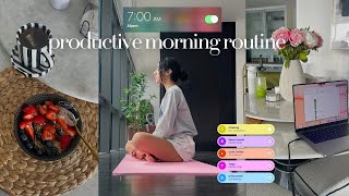 7am productive morning routine  my 8 step routine before work  wellness selfcare and growth [upl. by Vadim]