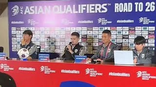 Konferensi Pers Timnas Jelang Lawan Australia • STY DAN JUSTIN HUBNER [upl. by Vonny]