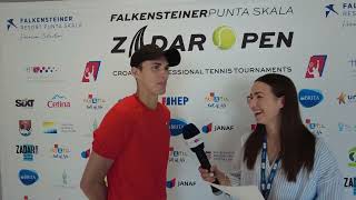 Zsombor Piros Interview  Zadar Open en [upl. by Halfdan]