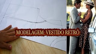 MODELAGEM Vestido Retrô  Inspirado em uma linda mulher [upl. by Eilrebma]