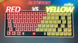 gateron milky yellow pro switch sound test [upl. by Danziger345]