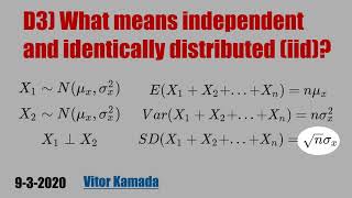 D3 What means independent and identically distributed iid [upl. by Karla]