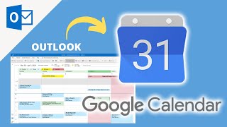 How to sync Outlook Calendar with Google Calendar  Google amp Microsoft Outlook Tutorial [upl. by Alakcim882]