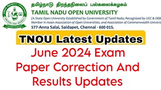 Tamilnadu Open University June 2024 Exam Paper Correction And Results [upl. by Britta]