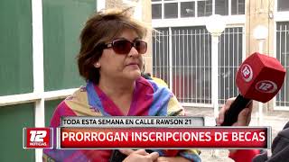 Prorrogan inscripciones de becas [upl. by Esorlatsyrc]