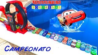 Carros de Carrera para niños  Pista de Coches CARS 3 CAMPEONATO LANZADOR LIGHTSPEED LOOPIN [upl. by Drescher]