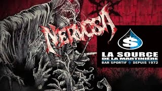 Nervosa Thrash Live Bar La Source de la Martinière Québec Canada 31072016 [upl. by Attiuqahs]