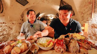 MUSTEAT Dishes in The Ancient Village of Cesky Krumlov  Czech Republic Food and Travel  SAPA TV [upl. by Ahsiekyt]