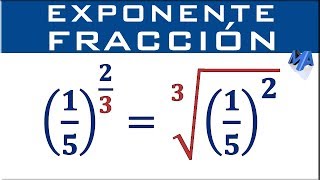 Fracciones con exponente fraccionario [upl. by Rramed174]