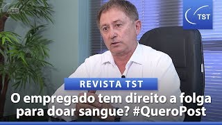 É permitido ausentarse do trabalho para doar sangue [upl. by Nerw]