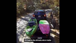 SylvanSport GO Easy Trailer  the easiest way to haul bikes boats paddle boards and more [upl. by Ambrosius]