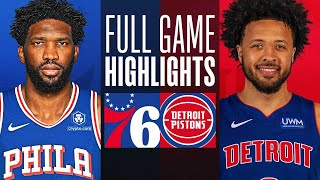 76ERS at PISTONS  FULL GAME HIGHLIGHTS  December 13 2023 [upl. by Herta]