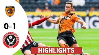 Hull City vs Sheffield United 01  goal amp highlights  English championship [upl. by Derby958]