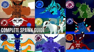 ALL GEN 2 TAILED spiritbeast spawn locationshowcase  Shindo Life [upl. by Sitto277]