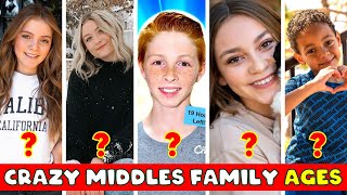 Crazy Middles Family Real Names amp Ages 2024 [upl. by Enellek732]