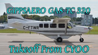 GIPPSAERO GA8TC 320 Takeoff  YOO Spotting [upl. by Lesly]