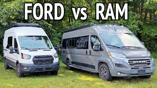 Which is Better Ram ProMaster vs Ford Transit Camper Van [upl. by Akemrehs]