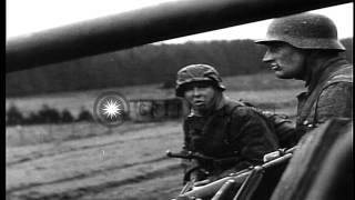 German Ardennes offensive scenes during Battle of the Bulge in World War IIHD Stock Footage [upl. by Darce]