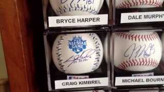 My autographed baseball collection Braves and visitors [upl. by Enenej296]