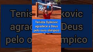 Atleta Djokovic ganha medalha de ouro no tênis e agradece a Deus [upl. by Portia]