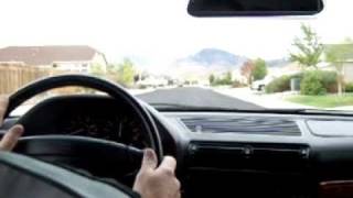 E32 BMW 740iL acceleration and camera mount test [upl. by Esinrahs]