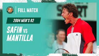 Safin vs Mantilla 2004 Mens round 2 Full Match  RolandGarros [upl. by Burg]