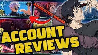 I REVIEWED 15 INSANE ACCOUNTS FOR JJK PHANTOM PARADE [upl. by Nahbois]