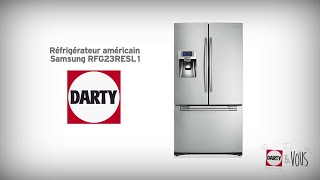 Réfrigérateur Samsung RFG23RESL1  démonstration Darty [upl. by Ilrebmik]