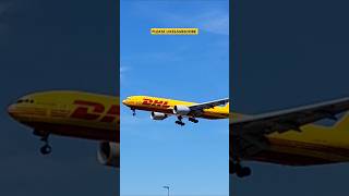 A DHL plane landing at Frankfurt Airport viralshorts [upl. by Dafna304]