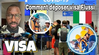 Bonne nouvelle pour Visa Italie Flussi 2025 comment déposer [upl. by Yecram]