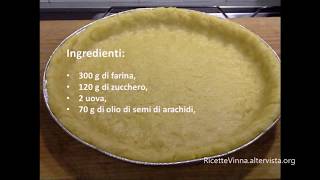 Pasta frolla senza lattosio  ricetta base [upl. by Ansley425]