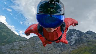 Incredible Base Jump off Norwegian Cliffs  Wild Scandinavia  BBC Earth Science [upl. by Zorina]