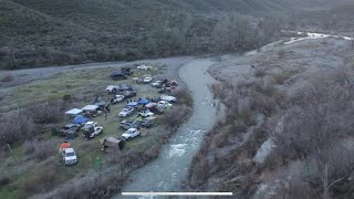 EP118 Indian Valley Reservoir Camping Trip in Rain Storm and Snow Storm Weekend [upl. by Nyrahs]