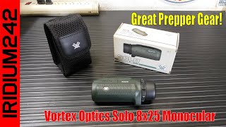 Prepper Gear Vortex Optics Solo 8x25 Monocular [upl. by Ennovi220]