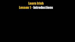 Learn Irish  Lesson 1 Introductions [upl. by Eelrihs]