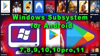 windows subsystem for android  How to run Android apps on Windows 78910pro11 PC [upl. by Nylessej]