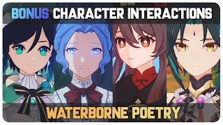 New Character Hidden Locations and Bonus Interactions Waterborne Poetry  Genshin Impact 41 [upl. by Joli]