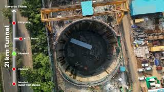 21kilometerlong tunnel from Mumbai to Shilphata Progress Update  MAHSR  Bullet Train Project [upl. by Giliana658]