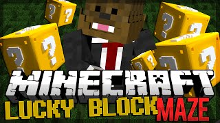 Minecraft Lucky Block Mod Maze PVP Modded Minigame  JeromeASF [upl. by Swan]