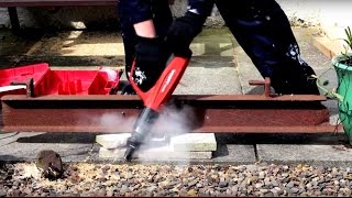 HILTI DX 460 Over driving into concrete slab nail gun accident [upl. by Hodosh]