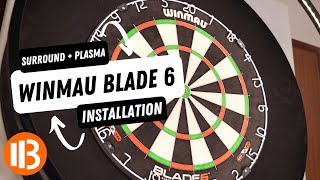 Winmau Blade 6 Dartscheibe  Surround  Plasma Licht Installation 🎯 [upl. by Maro]