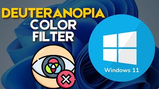 How to Set Deuteranopia Color Filter on Windows 11 [upl. by Lieberman]