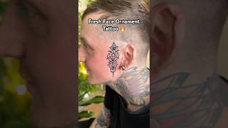 Face Ornament Tattoo tattoo tattooartist viralshorts [upl. by Butte]