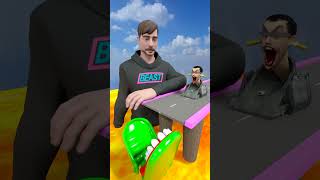 OHIO MrBeast  Baby TV amp Skibidi Man Jumping over Open Bridge into a Gigantic Toilet shorts [upl. by Tamah]