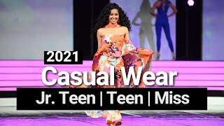 USA National Miss 2021  Full Show  Jr Teen Teen amp Miss Casual Wear Competition [upl. by Leinto]