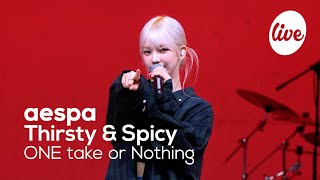 4K 에스파aespa “Thirsty amp SpicyOne Take ver” Band LIVE Concert 에스파의 매운맛 밴드라이브it’s Live 10mins [upl. by Miquela421]