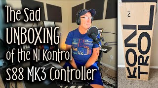 The Sad UNBOXING of the Komplete Kontrol S88 MK3 Smart Keyboard Controller by Native Instruments [upl. by Enneirda547]