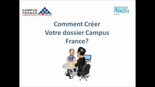 Comment créer son dossier Campus France [upl. by Akemihs]