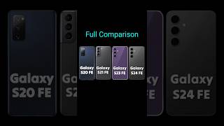 Samsung Galaxy S24 FE Vs Galaxy S23 FE Vs Galaxy S21 FE Vs Galaxy S20 FE 5G [upl. by Oberheim]